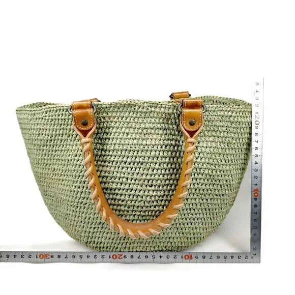 Balenciaga Green Straw Tote Bag mon127-100125 - Picture 2 of 9